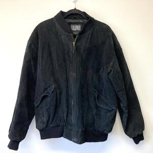 Goldway suede bomber jacket